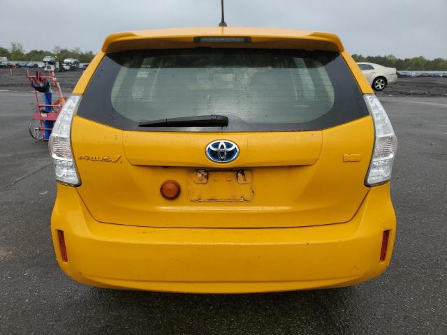 JTDZN3EU2GJ044902 - 2016 TOYOTA PRIUS V YELLOW photo 6