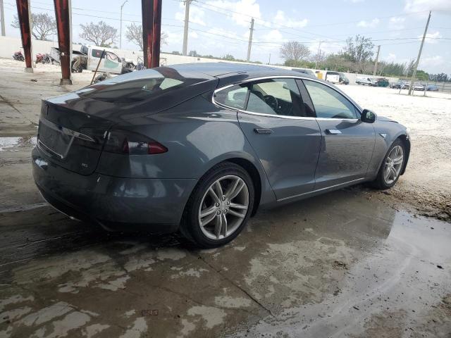 5YJSA1H17EFP37441 - 2014 TESLA MODEL S ნაცრისფერი ფოტო 3