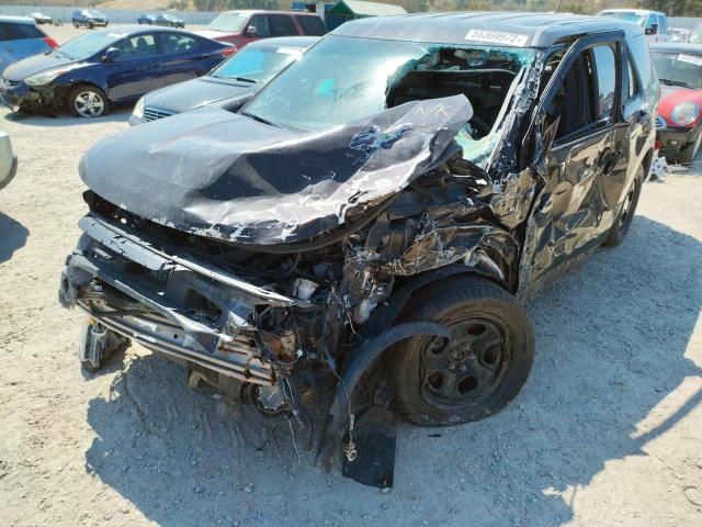 1FM5K8AR2EGA14309 - 2014 FORD EXPLORER POLICE INTERCEPTOR BROWN photo 2