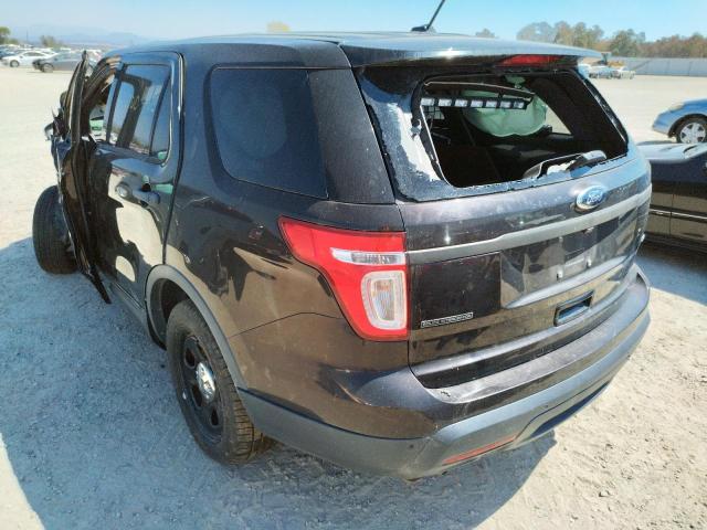 1FM5K8AR2EGA14309 - 2014 FORD EXPLORER POLICE INTERCEPTOR BROWN photo 3