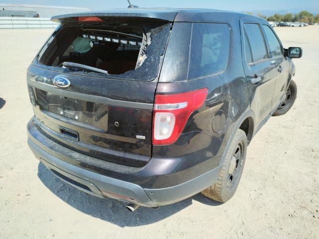 1FM5K8AR2EGA14309 - 2014 FORD EXPLORER POLICE INTERCEPTOR BROWN photo 4