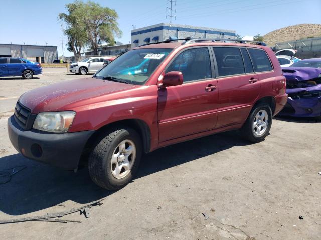 JTEDD21A050121252 - 2005 TOYOTA HIGHLANDER RED photo 1