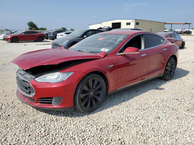5YJSA1AC5DFP11267 - 2013 TESLA MODEL S წითელი ფოტო 1