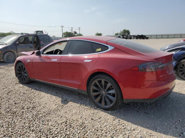 5YJSA1AC5DFP11267 - 2013 TESLA MODEL S წითელი ფოტო 2