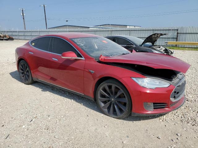 5YJSA1AC5DFP11267 - 2013 TESLA MODEL S წითელი ფოტო 4