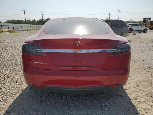 5YJSA1AC5DFP11267 - 2013 TESLA MODEL S RED photo 6