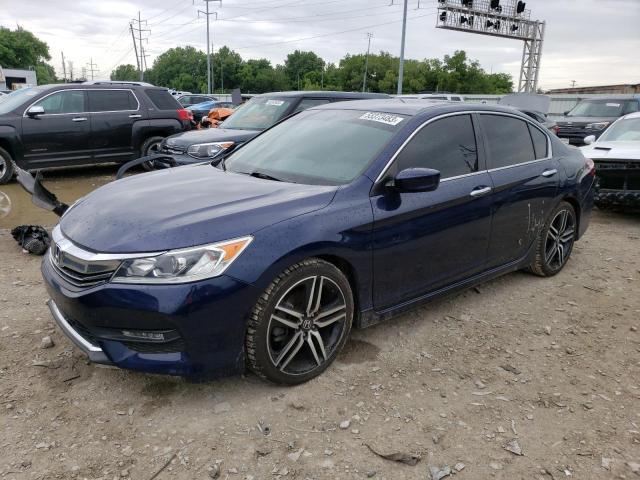 1HGCR2F10HA202620 - 2017 HONDA ACCORD SPORT SPECIAL EDITION BLUE photo 1