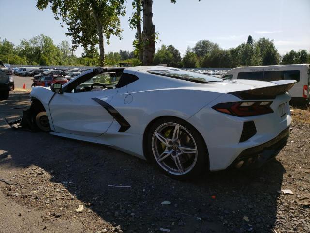 1G1YC2D49M5100666 - 2021 CHEVROLET CORVETTE STINGRAY 3LT WHITE photo 2