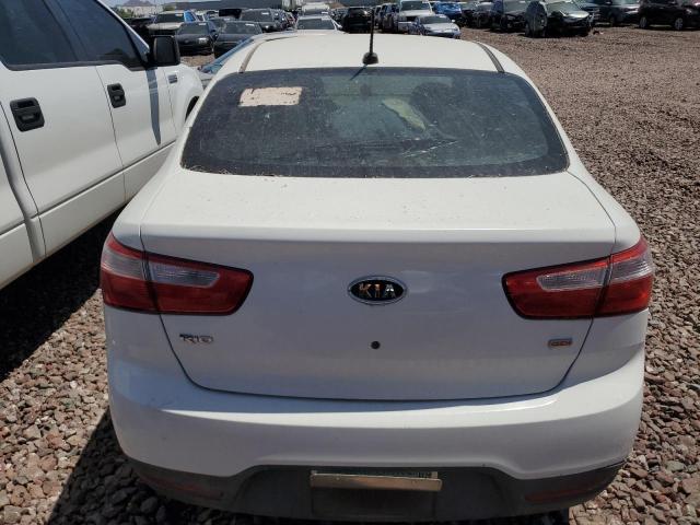 KNADM4A30D6112030 - 2013 KIA RIO LX WHITE photo 6