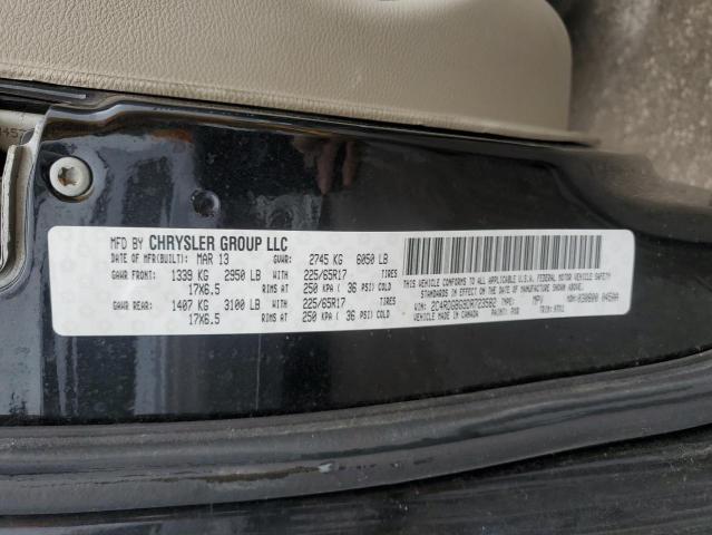 2C4RDGBG9DR723582 - 2013 DODGE GRAND CARA SE BLACK photo 13