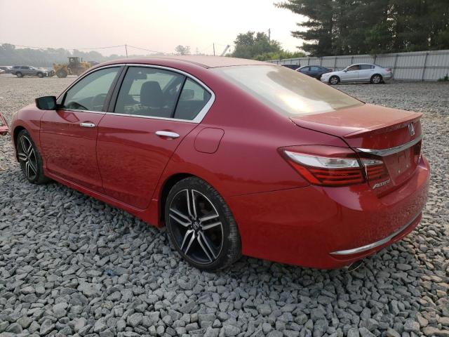 1HGCR2F1XHA126503 - 2017 HONDA ACCORD SPORT SPECIAL EDITION RED photo 2