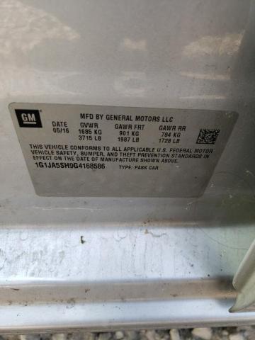 1G1JA5SH9G4168586 - 2016 CHEVROLET SONIC LS 银色 照片 12