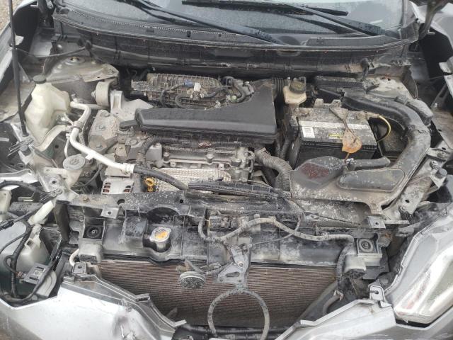 KNMAT2MT3FP534881 - 2015 NISSAN ROGUE S GRAY photo 11