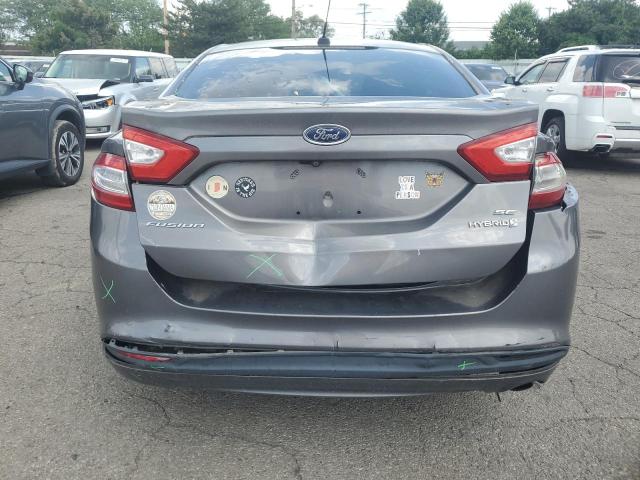 3FA6P0LU8DR153726 - 2013 FORD FUSION SE HYBRID GRAY photo 6