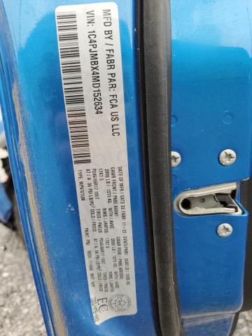 1C4PJMBX4MD152634 - 2021 JEEP CHEROKEE TRAILHAWK 蓝色 照片 14