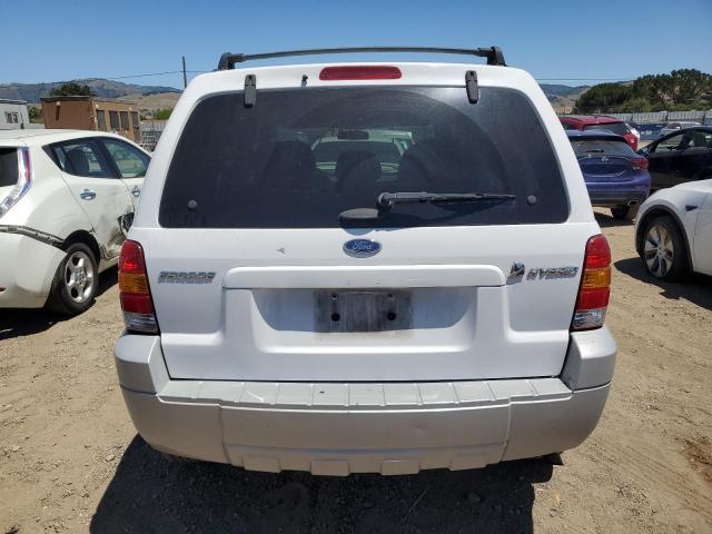 1FMCU96H06KA48383 - 2006 FORD ESCAPE HEV WHITE photo 6