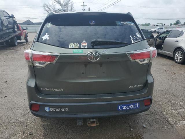 5TDJKRFH3FS202286 - 2015 TOYOTA HIGHLANDER XLE Yaşıl foto 6