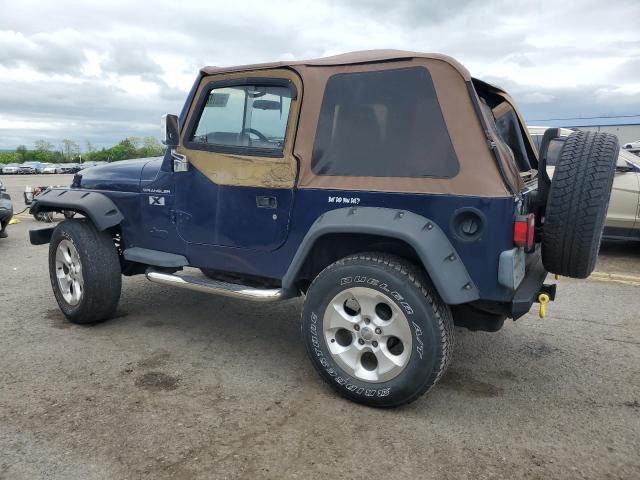 1J4FA39S02P758793 - 2002 JEEP WRANGLER / X BLUE photo 2