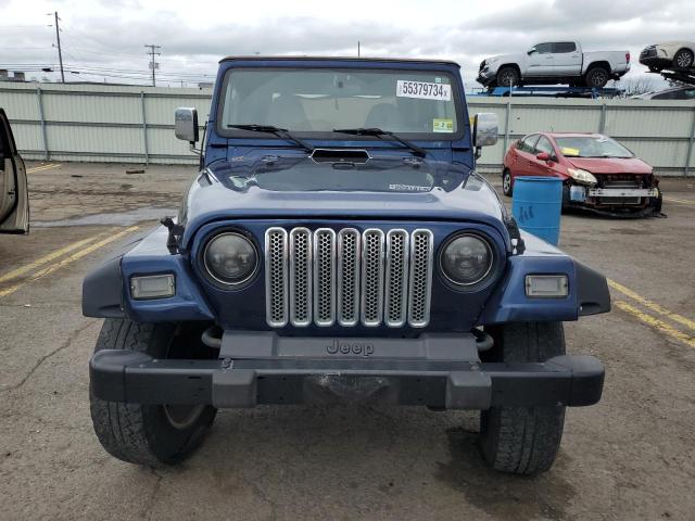 1J4FA39S02P758793 - 2002 JEEP WRANGLER / X BLUE photo 5