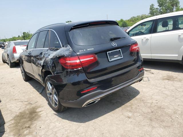 WDC0G4KB8JV014258 - 2018 MERCEDES-BENZ GLC 300 4MATIC BLACK photo 2