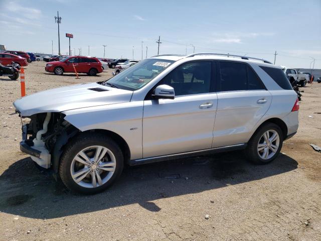 4JGDA5HBXCA027766 - 2012 MERCEDES-BENZ ML 350 4MATIC SILVER photo 1