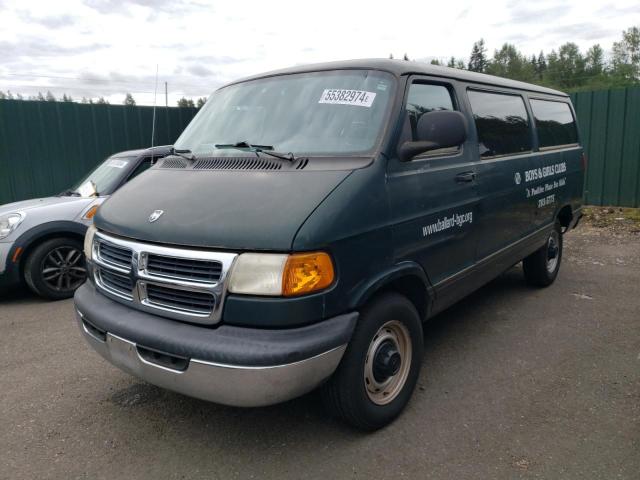 2B5WB25Z8WK158027 - 1998 DODGE RAM WAGON B2500 GREEN photo 1