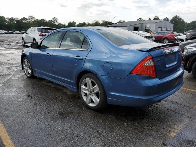 3FAHP0KC5AR250136 - 2010 FORD FUSION SPORT BLUE photo 2