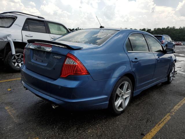 3FAHP0KC5AR250136 - 2010 FORD FUSION SPORT BLUE photo 3