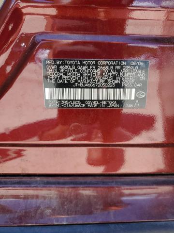 JTHBJ46G672050223 - 2007 LEXUS ES 350 MAROON photo 12