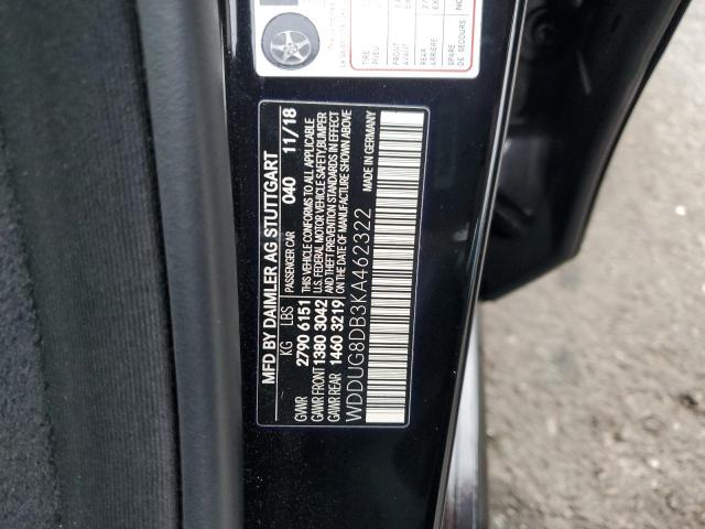 WDDUG8DB3KA462322 - 2019 MERCEDES-BENZ S 560 BLACK photo 13