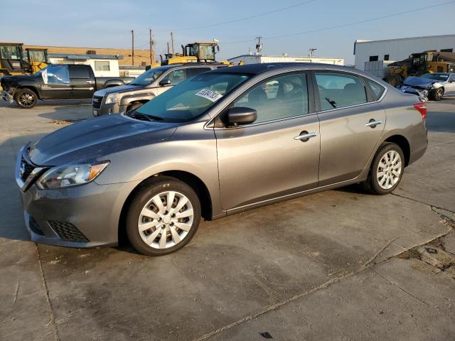 3N1AB7AP4KY225875 - 2019 NISSAN SENTRA S GRAY photo 1