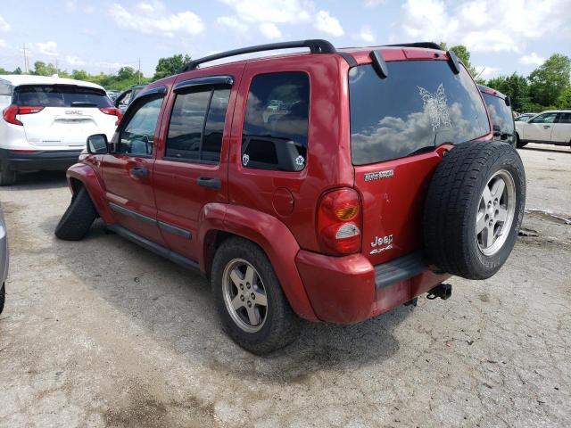 1J4GL38K85W647838 - 2005 JEEP LIBERTY RENEGADE RED photo 2