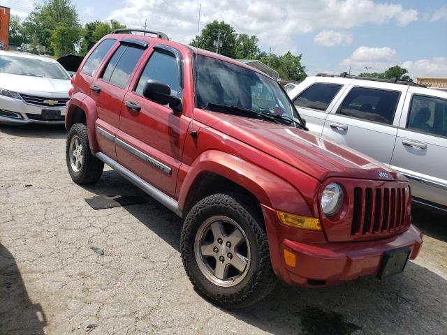 1J4GL38K85W647838 - 2005 JEEP LIBERTY RENEGADE RED photo 4