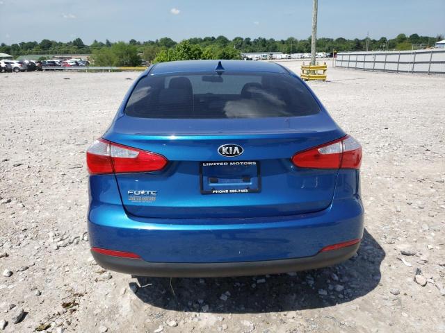 KNAFX4A61F5323594 - 2015 KIA FORTE LX BLUE photo 6