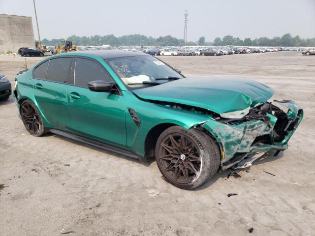 WBS43AY08PFN48783 - 2023 BMW M3 COMPETITION GREEN photo 4