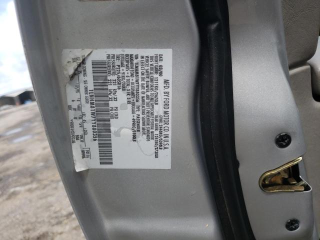 1LNHM81W7YY880356 - 2000 LINCOLN TOWN CAR EXECUTIVE SILVER photo 12