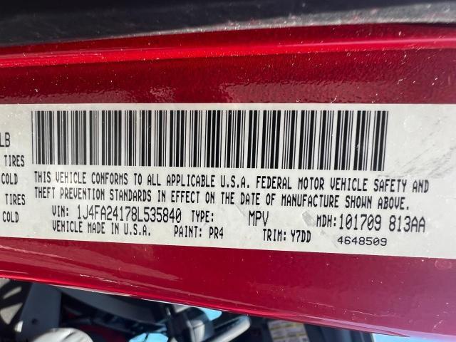 1J4FA24178L535840 - 2008 JEEP WRANGLER X RED photo 10