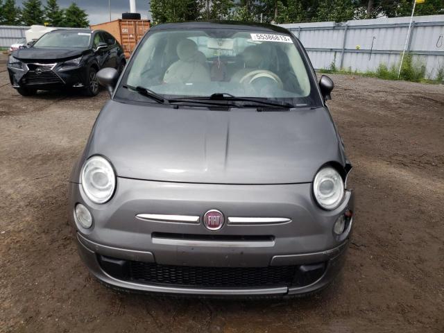 3C3CFFAR9CT102128 - 2012 FIAT 500 POP GRAY photo 5