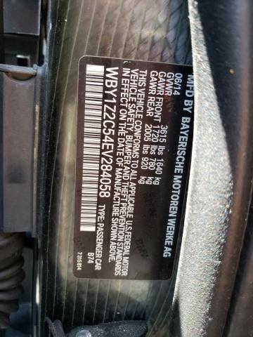 WBY1Z2C54EV284058 - 2014 BMW I3 BEV GRAY photo 12