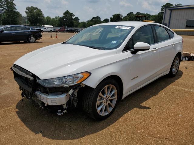 3FA6P0LU2HR384790 - 2017 FORD FUSION SE HYBRID WHITE photo 1