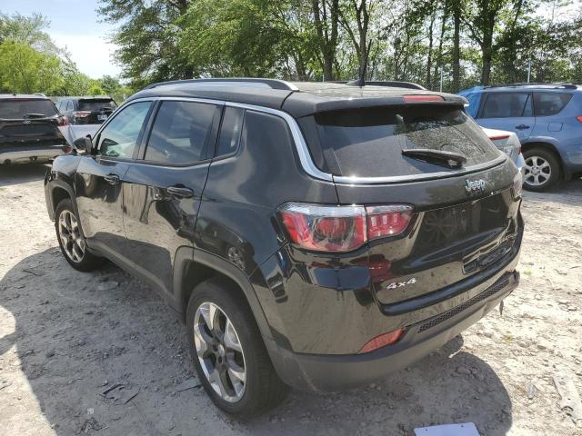 3C4NJDCB1JT398587 - 2018 JEEP COMPASS LIMITED BLACK photo 2