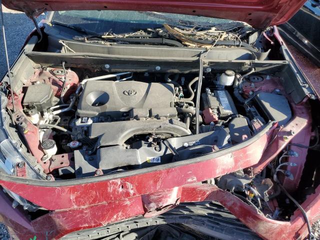 2T3W1RFV6KW030438 - 2019 TOYOTA RAV4 XLE RED photo 12