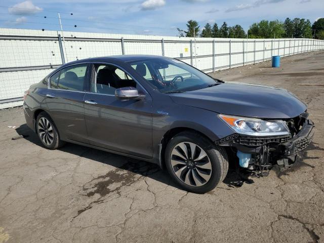 JHMCR6F31HC009693 - 2017 HONDA ACCORD HYBRID GRAY photo 4