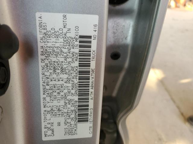 3TMJU62N08M052970 - 2008 TOYOTA TACOMA DOUBLE CAB PRERUNNER SILVER photo 12