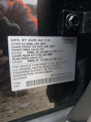WA1VVBF75SD016692 - 2025 AUDI Q7 PRESTIGE 黑色 照片 13