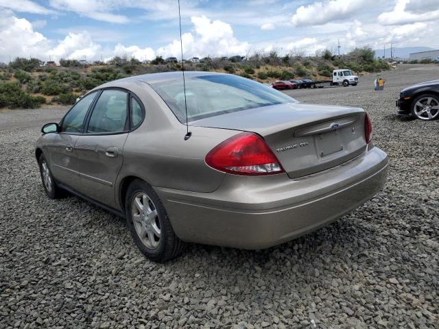 1FAHP56U56A112453 - 2006 FORD TAURUS SEL TAN photo 2