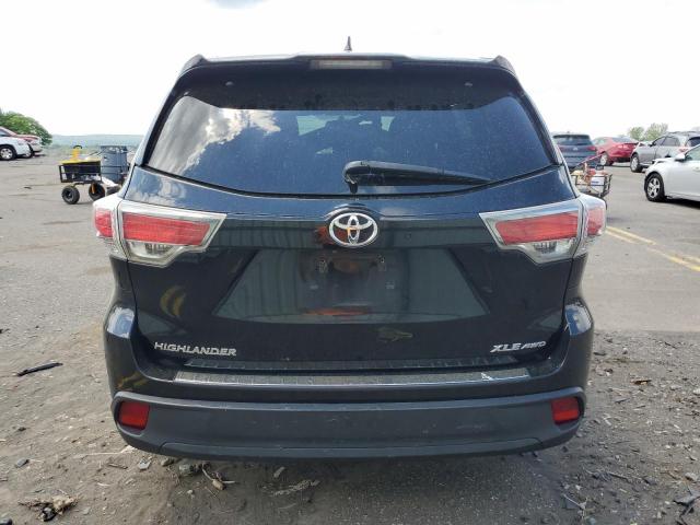 5TDJKRFH8GS287904 - 2016 TOYOTA HIGHLANDER XLE 黑色 照片 6