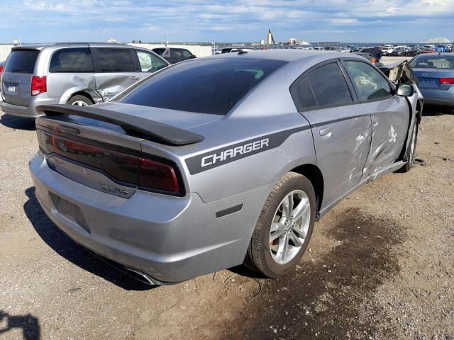 2C3CDXDT7DH726832 - 2013 DODGE CHARGER R/T SILVER photo 4