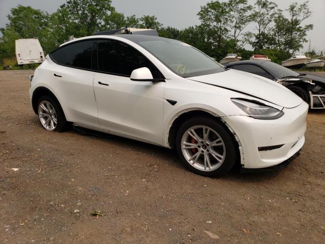 5YJYGDEE8MF305831 - 2021 TESLA MODEL Y أبيض صورة 4