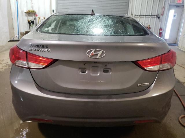 5NPDH4AE0DH295959 - 2013 HYUNDAI ELANTRA GLS GRAY photo 6